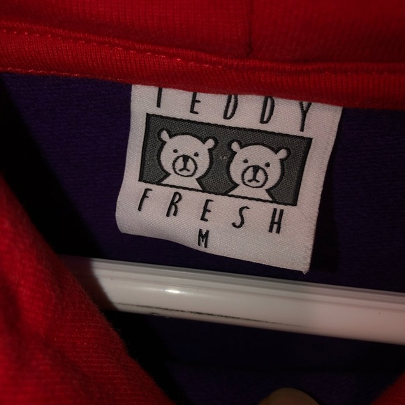 Teddy Fresh Men’s Color Block Hoodie Urban Outfitters sz M - Picture 4 of 5